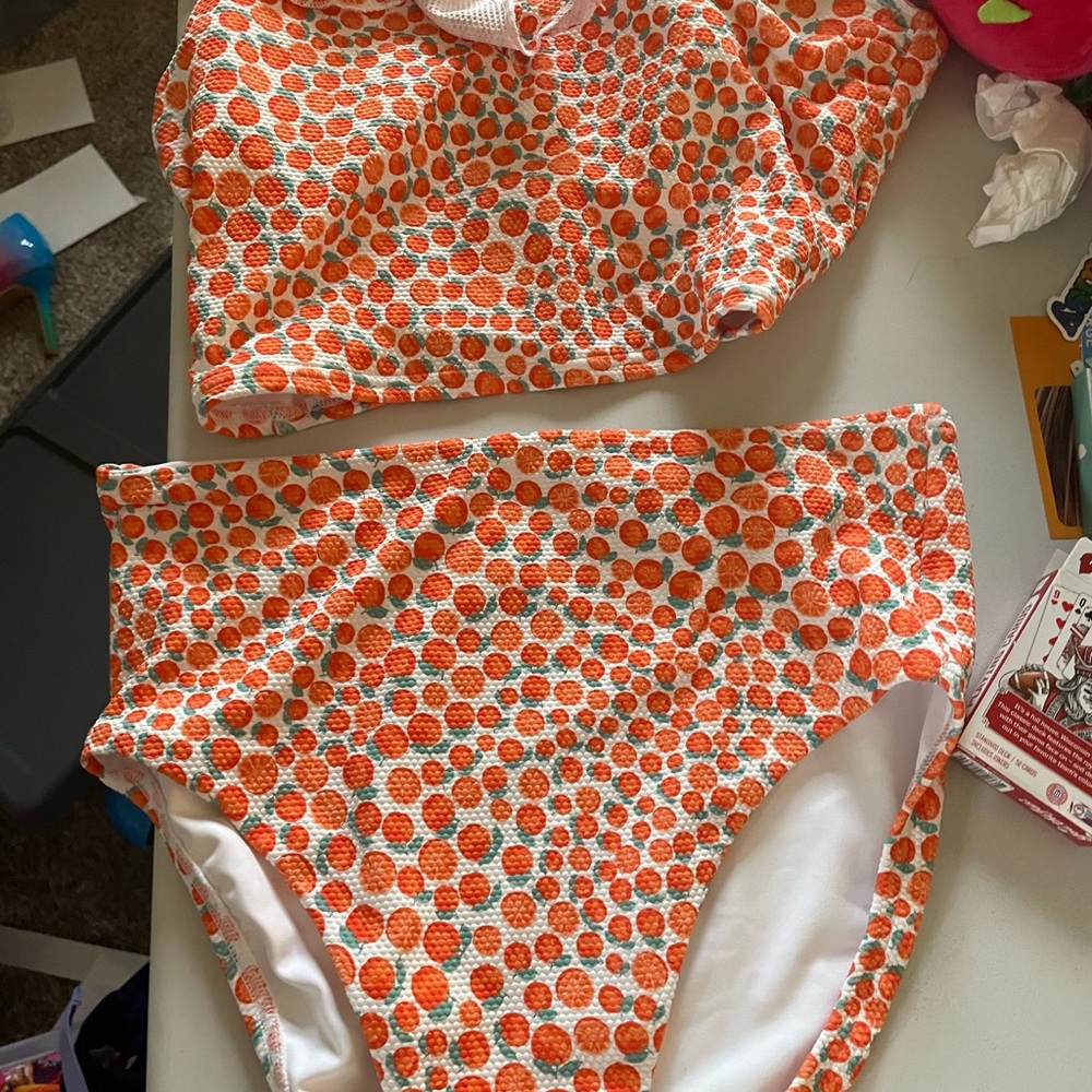 Orange slice two pieces Swim Set